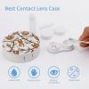 Funny Sloth Contact Lens Case Portable Cute Eye Contacts Travel Kit with Mirror Container Holder Box, style view 3