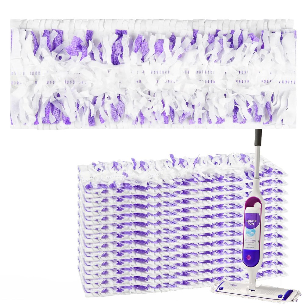 12 Pack Disposable Mop Pads for PowerMop Multi-Surface Floor Mop, Mopping Pad Refills for Floor Cleaning