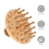 GLEAVI Wooden Massage Comb Wooden Scalp Brush Wood Massage Tool Hair Scalp Massager Comb view 3