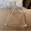 ACAIME Clear Quartz Crystal Singing Pyramid Crystal Singing Pyramid Set Healing Musical Instrument for Sound Healing Meditation Accessories (Size : 10 inch) view 4
