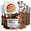 Grandy Organics Dark Chocolate Sea Salt Granola, Certified Organic Granola, Gluten Free, Non-GMO, Certified Kosher, Plant Based Protein, 12oz Each, Pack of 6 view 1