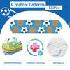 120 Pcs Bandaids Variety Pack, Waterproof & Breathable Kids Bandages, 20 Styles Cartoon view 3