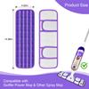 2 Pack Upgraded Reusable Mop Pads Compatible with Swiffer PowerMop, Mop Refill Pads Replacement for Swiffer Power Mop Spray Mop Pads for Multi-Surface Floor Cleaning, Quality Updated Cationic Material view 4