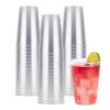 Goodluck 50PCS 12oz Clear Plastic Cups for Party, Disposable Clear Plastic Cups, Cocktail Glasses for Wedding Thanksgiving, Christmas, and Parties view 1