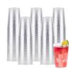 Goodluck 100PCS 10oz Clear Plastic Cups for Party, Disposable Clear Plastic Cups, Cocktail Glasses for Wedding Thanksgiving, Christmas, and Parties view 1