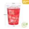 Goodluck 100PCS 10oz Clear Plastic Cups for Party, Disposable Clear Plastic Cups, Cocktail Glasses for Wedding Thanksgiving, Christmas, and Parties view 4