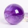 NIBHZ Natural Amethyst Quartz Crystal Sphere Ball Healing Stone with Stand Gift Crystal Ball Base,amethyst-50mm view 2