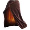 XJZHANG Electric Heated Throw Blanket Men and Women Thickening Flannel USB Heated Wrap Shawl with Buttons Clasps Wearable Portable Electric Heated Shawl view 1