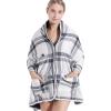 XJZHANG USB Office Electric Heated Shawl, Soft Flannel Thermal Shawl, Wearable Electric Blanket with Buttons Soft Home Office Back Knee Warmer view 1