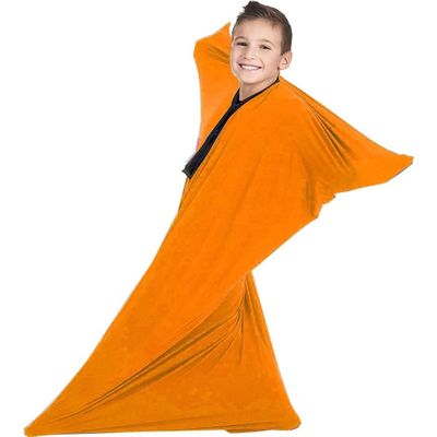 KANGXYSQ Sensory Body Sock for Adults Full Body Sock Sensory Sack Helps Adults Calm 40" H X 27"(Orange,M/Medium)