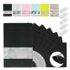200 Pcs Mylar Bags for Food Storage 4x6 Mylar Bag with Window, Foil Stand Up Resealable Bags for Food, Smell Proof Bag Freeze Dried Candy Packaging Sealable Pouch Jewelry Bracelet Pouch Black view 1
