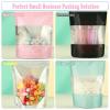 200 Pcs Mylar Bags for Food Storage 4x6 Mylar Bag with Window, Stand Up Holographic Resealable Bags for Food, Smell Proof Bag Freeze Dried Candy Sealable Pouch Jewelry Bracelet Packaging view 2