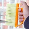 2 Pack of 7 Finger Dust Cleaning Tools, Mini Handheld Blind Dust Duster, Air Conditioner Duster (Yellow B) view 4