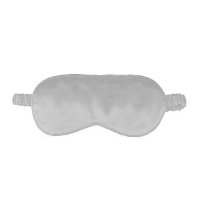 1 Pack Sleep Mask, Silk Eye Mask with Elastic Strap, Blindfold, Soft Silk Sleeping Mask for Girls, Women, Men (Silver)