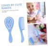 FAVOMOTO 3sets Shampoo Brush and Comb Kit Soft Bathing Brush for Boys and Girls Gentle Massage Cleaning Comb for Cradle Cap Care Safe and Material view 2