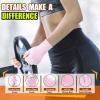 2 Pairs Arthritis Gloves, Compression Gloves for Women Men, Relieve Arthritis, Rheumatoid, Osteoarthritis, Carpal Tunnel Pain, Anti-Slip Fingerless Gloves for Hand Support (Pink-2pairs,Large) view 4