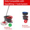 2 Pack Mop Heads Replacements - 40% More Cleaning Power, Spin Mop Heads Replacements for O Cedar Easy Wring 1-Tank System, Deep Cleaning, Microfiber and Machine Washable view 2