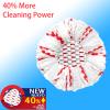 2 Pack Mop Heads Replacements - 40% More Cleaning Power, Spin Mop Heads Replacements for O Cedar Easy Wring 1-Tank System, Deep Cleaning, Microfiber and Machine Washable view 3
