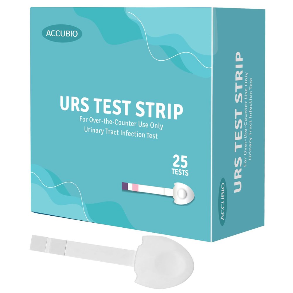 2 in 1 Urinary Tract Infection Test Strips, UTI Test Strips for Men & Women, High Precision Leukocyte and Nitrite Testing at Home, Individually Packed, Accurate Results in 2 Minutes, 25 Count