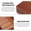 Xcello Brown Portable Cigar Humidor Case with Cedarwood Lining and Humidifier Travel Cigar Box with Storage Bag view 4