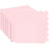100 Pieces 2-Ply Light Pink Scalloped Napkins Folded 5 x 5 inch Disposable Cocktail Napkins Paper Napkins for Dinner Wedding Birthday Baby Shower Party Pink Beverage Napkins view 1
