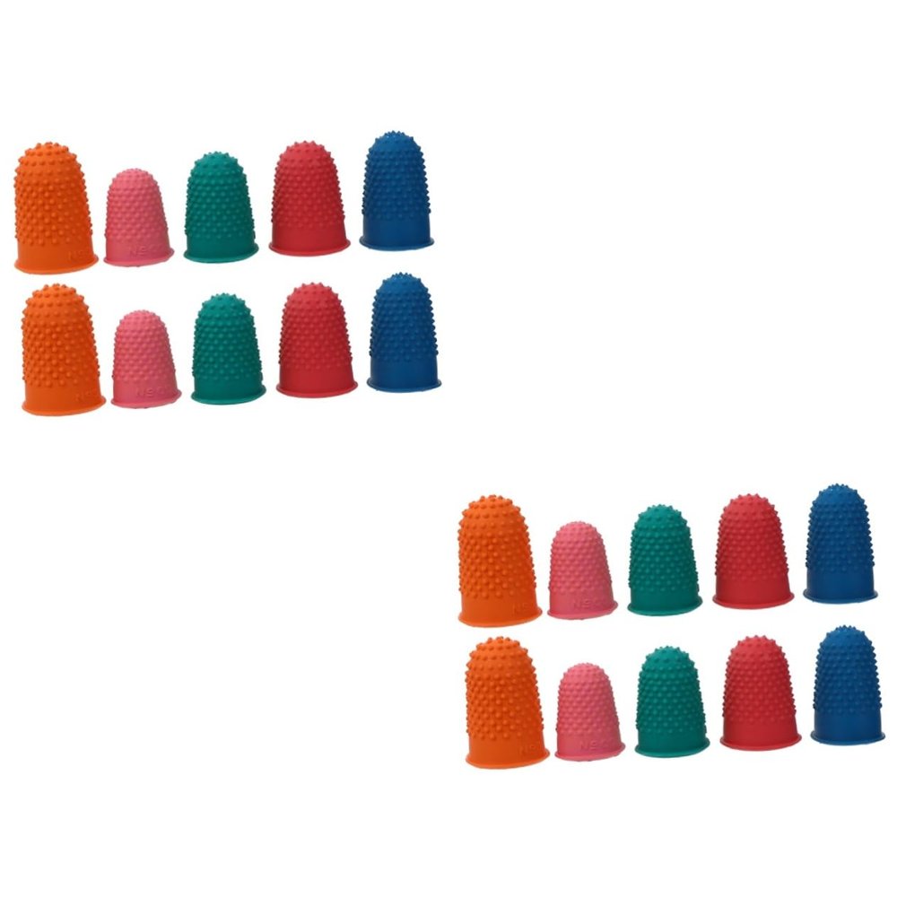 20 Pcs Rubber Protector Guards Cover Caps Tips Fingertip Grips Pads Grip Protective Cover