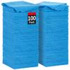 HOMERHYME Shop Towels, 100 Pack Microfiber Towels for Cars, Microfiber Cleaning Cloths, Bulk Multipurpose Lint-Free Cleaning Rag for Mechanic Automotive Garage Office, 11.5"*11.5" Blue view 1