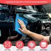 HOMERHYME Shop Towels, 100 Pack Microfiber Towels for Cars, Microfiber Cleaning Cloths, Bulk Multipurpose Lint-Free Cleaning Rag for Mechanic Automotive Garage Office, 11.5"*11.5" Blue view 3