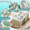 Jetec 200 Pcs Summer Napkins Blue Seahorse Paper Guest Towel Summer Napkins for Bathroom Decorative Beach Disposable Guests Hand Towels for Bathroom Holiday Dinner Party view 3