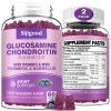 2 Pack Glucosamine Chondroitin Gummies, Extra Strength Glucosamine Chondroitin MSM with Elderberry & Turmeric, Joint Health, Flexibility, Antioxidant, Immune for Adults-Blueberry Flavored, 120 Gummies