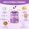 2 Pack Glucosamine Chondroitin Gummies, Extra Strength Glucosamine Chondroitin MSM with Elderberry & Turmeric, Joint Health, Flexibility, Antioxidant, Immune for Adults-Blueberry Flavored, 120 Gummies view 2