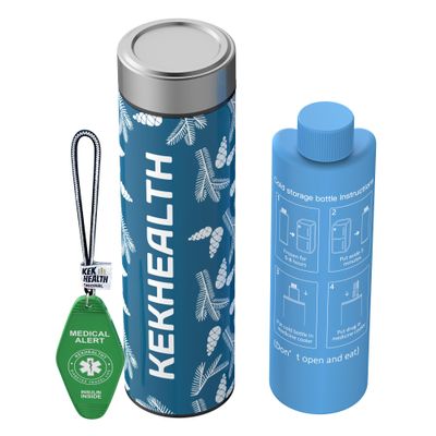 KEKHEALTH Compact 60H Insulin Pens Cooler Trave Case Medication Cooler for Travel Medicine Cooler TSA Approved Medical Travel Cooler Bag Epipen Carry Case Diabetic Cooler with QR Medical Tag(Hazel)