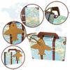 Hlsicnalm 50PCS Suitcase Favor Boxes World Map Mini Suitcase Boxes Wedding Candy Boxes For Travel Theme Wedding Baby Bridal Shower view 3