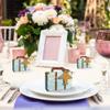 Hlsicnalm 50PCS Suitcase Favor Boxes World Map Mini Suitcase Boxes Wedding Candy Boxes For Travel Theme Wedding Baby Bridal Shower view 4