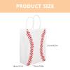 STOBOK 12Pcs Baseball Party Favor Bags White Paper Bags with Handles for Sports Themed Birthday Party, Team Celebrations, Baby Shower, Snacks, Gifts, and Treats Storage view 2