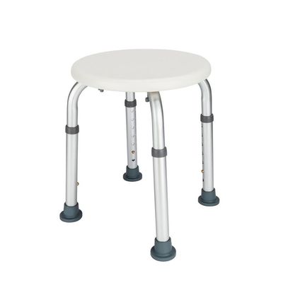 Adjustable Medical Shower Chair Bath Tub Seat Bench Stool Round Seat White