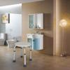 Adjustable Medical Shower Chair Bath Tub Seat Bench Stool Round Seat White view 2