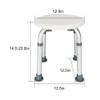 Adjustable Medical Shower Chair Bath Tub Seat Bench Stool Round Seat White view 4