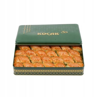 Koak Gourmet Pistachio Baklava | Clarified Butter (Ghee) | Baked Fresh & Shipped SameDay | Premium Turkish Dessert Treat (0.5 KG - 1.1 lb - 10 Pieaces)