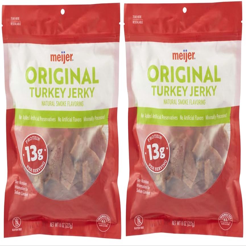 Pack Of 2 Original Turkey Jerky, 8 oz