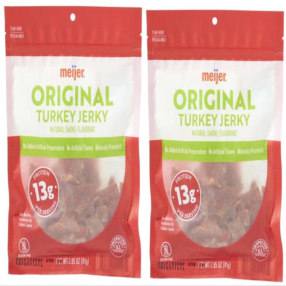 Pack Of 2 Original Turkey Jerky, 2.85 oz