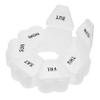 WOFASHPURET Weekly Pill Organizer Day Case Transparent Petal Design Portable Travel Medicine Storage for Vitamins and Compartments view 1
