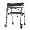 KEULEN Walking Frame, Walker with Seat and Brake, Folding Rollator, 81-90cm Adjustable Heights, Load 180KG, Disability Aids Walker, Thickened Aluminum Alloy Side Rod, for Elderly Handicap view 1