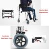 KEULEN Walking Frame, Walker with Seat and Brake, Folding Rollator, 81-90cm Adjustable Heights, Load 180KG, Disability Aids Walker, Thickened Aluminum Alloy Side Rod, for Elderly Handicap view 2