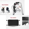 KEULEN Walking Frame, Walker with Seat and Brake, Folding Rollator, 81-90cm Adjustable Heights, Load 180KG, Disability Aids Walker, Thickened Aluminum Alloy Side Rod, for Elderly Handicap view 3
