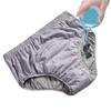 Washable Incontinence Underwear for Men Heavy Leakage, Loose Cotton Reusable Leakproof Adult Cloth Diapers for Elderly (x_l,Grey) view 1