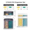 2 Pack KIGI Large Capacity Medicine Organizer and Pill Case with 4 Compartments view 2