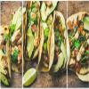 Canvas Wall Art Tacos grilled chicken avocado fresh salsa sauce and limes Framed Large Wall Art For Living Room Bedroom Kitchen Office Paintings Artwork Wall Decor 3 Piece Wall Art view 1