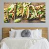 Canvas Wall Art Tacos grilled chicken avocado fresh salsa sauce and limes Framed Large Wall Art For Living Room Bedroom Kitchen Office Paintings Artwork Wall Decor 3 Piece Wall Art view 2