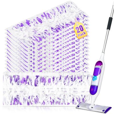 20 Pack Disposable Mopping Pad Refills for PowerMop Multi-Surface Mop Kit, Multi-Surface Mop Pad Refill for Power Mop for Cleaning Floors